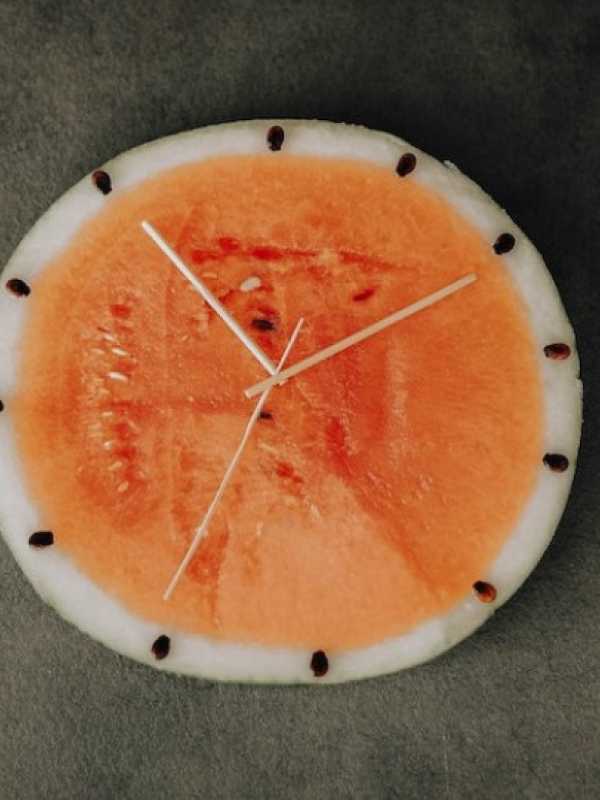 melon en forme d'horloge