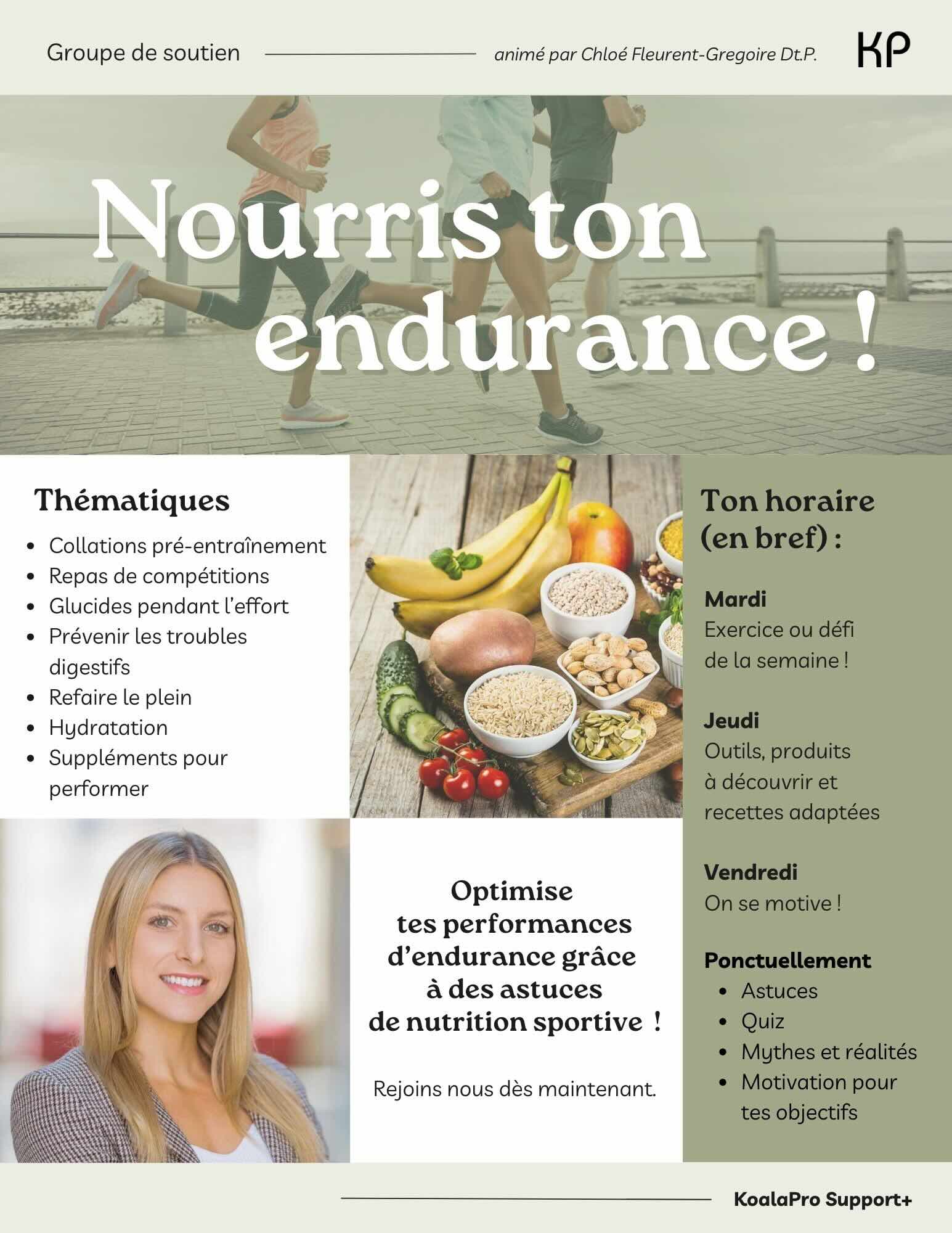 Nourris ton endurance