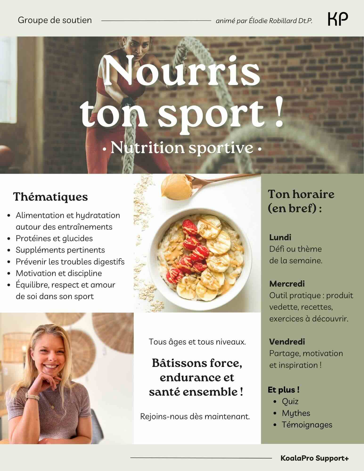 Nourris ton sport !