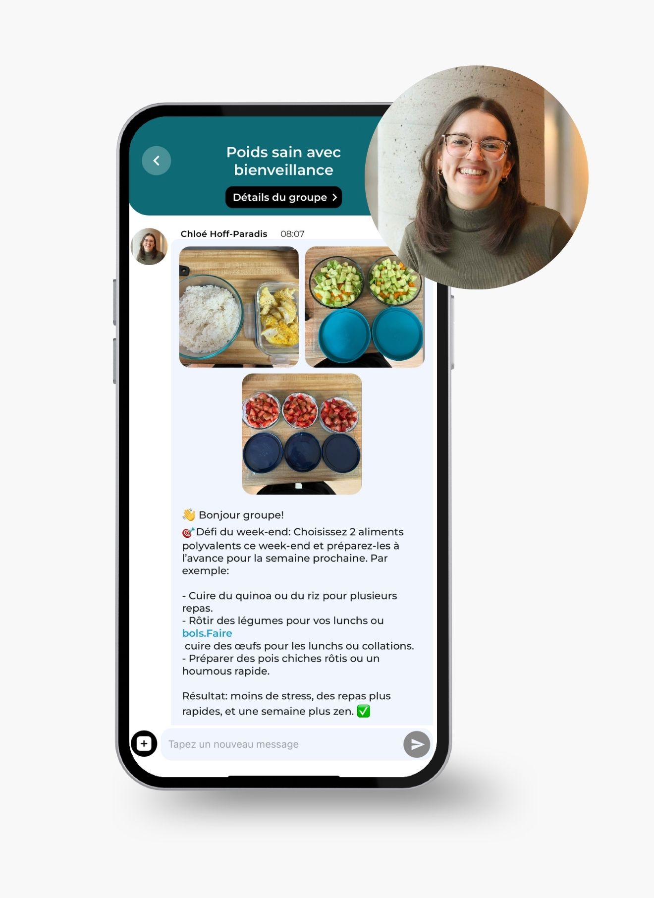Groupe d'inspiration - Vers un poids sain avec bienveillance