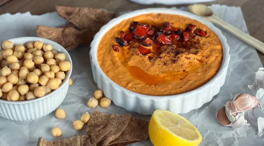 houmous aux poivrons rôtis