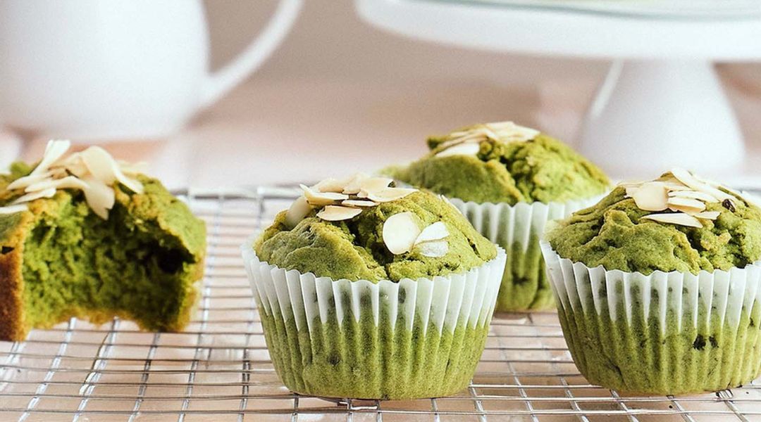muffins au matcha