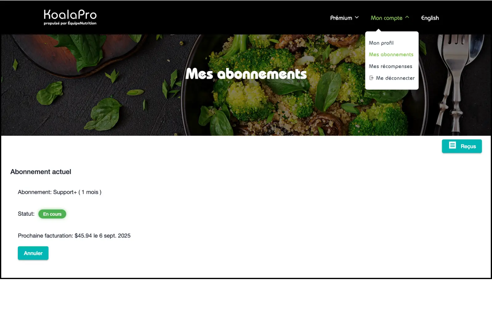 Comment modifier mon abonnement ?