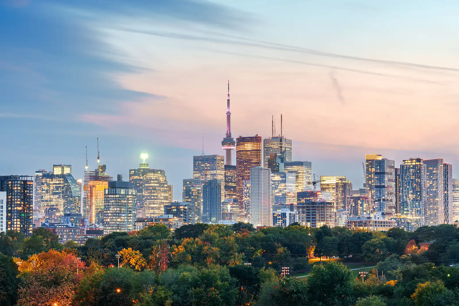 Skyline view of Toronto