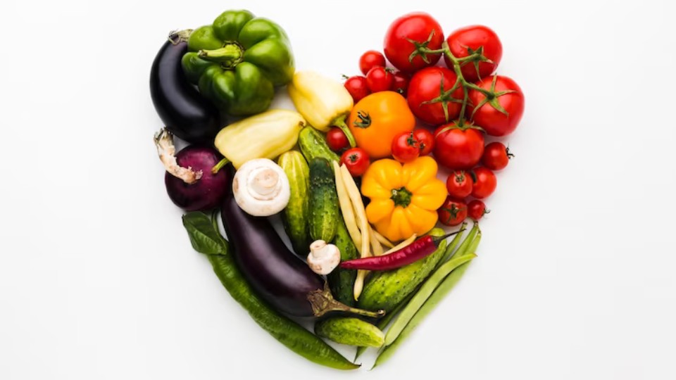 légumes en forme de coeur