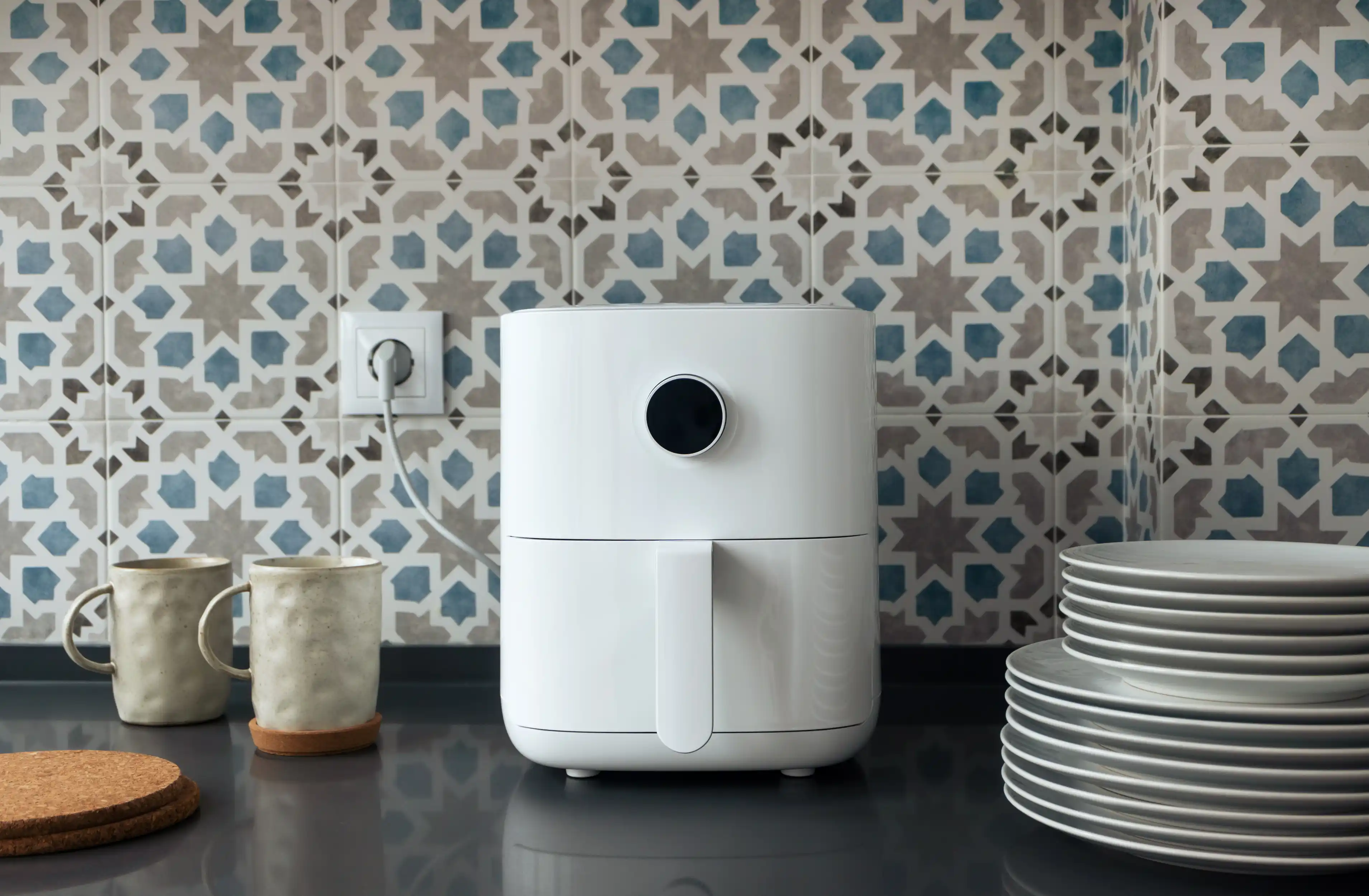 air fryer in a kitchen, healthy recipe