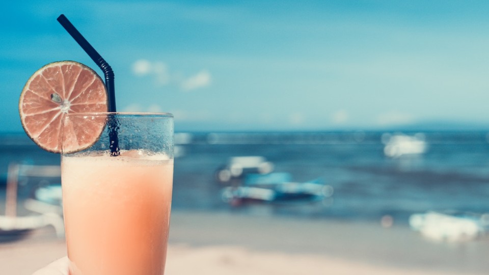 un cocktail à la plage