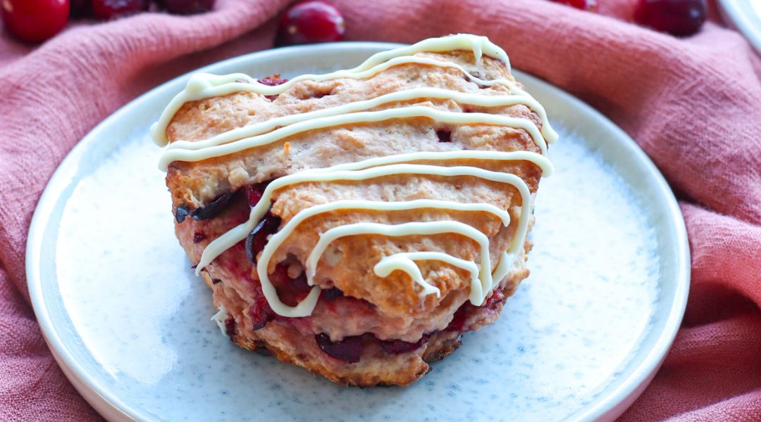 Scones aux canneberges et au vinaigre balsamique