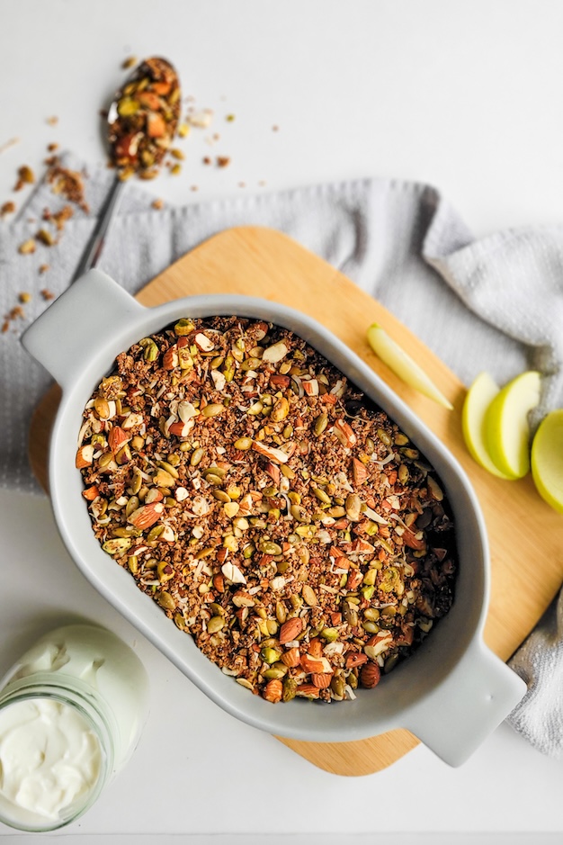 Granola faible en glucides Recette santé de Nutritionniste