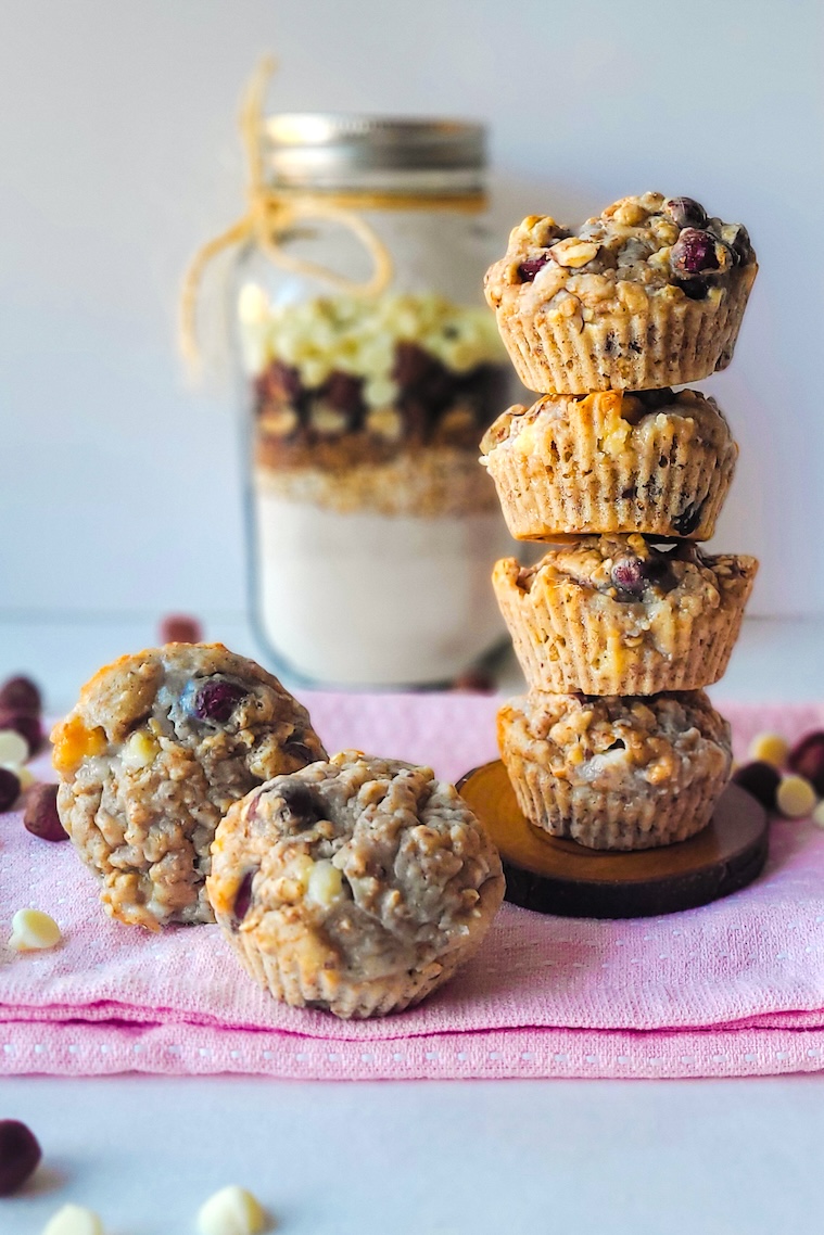 Muffins noisettes et chocolat blanc en pot à offrir, Recette de  Nutritionniste - Diététiste