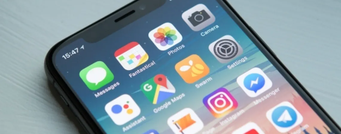 Téléphone avec diverses App