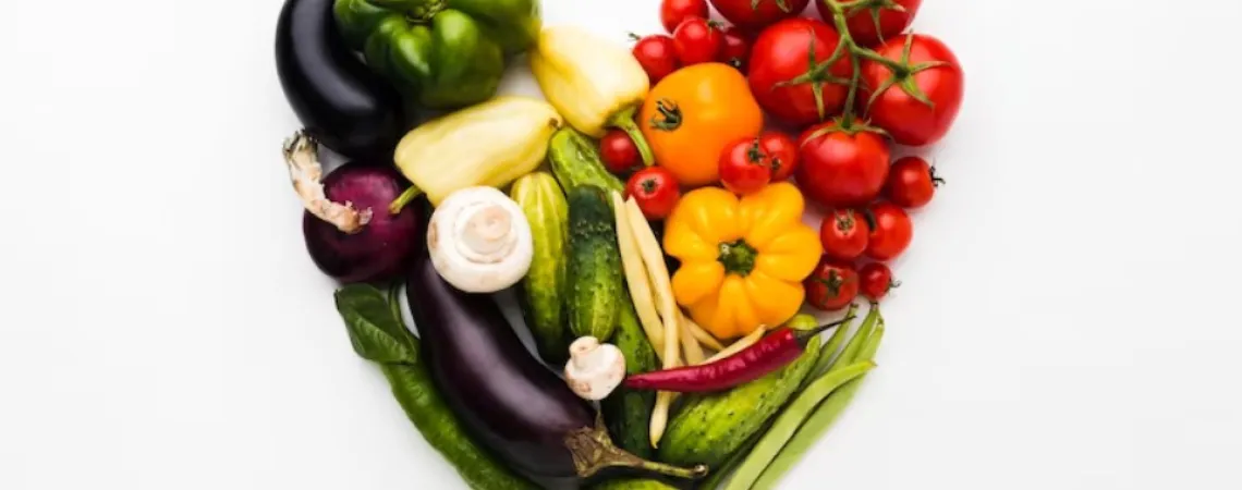 légumes en forme de coeur