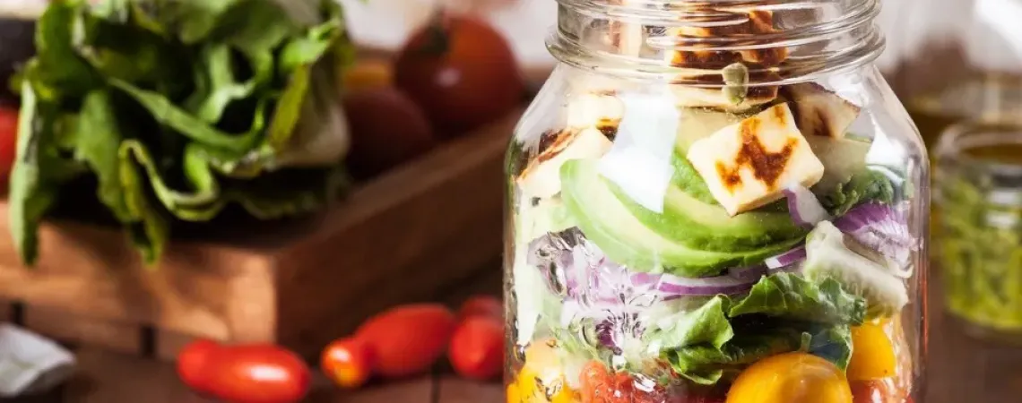 salade dans un pot masson