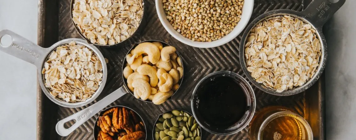 Plateau d'aliments sans gluten