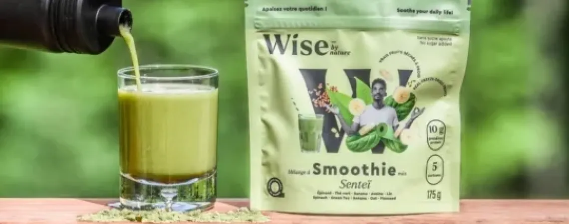 Green smoothie from Wise by Nature