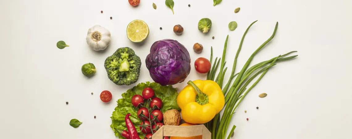 panier de fruits et légumes pour éviter le gaspillage alimentaire