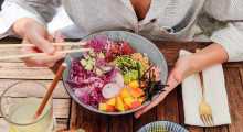 Légumes dans un repas