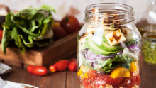 salade dans un pot masson