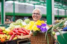 marché extérieur de légumes