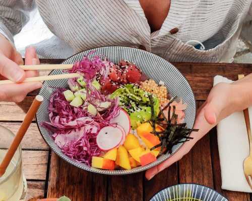 Légumes dans un repas