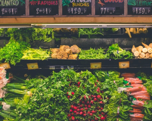 Section légumes d'une épicerie santé à Toronto