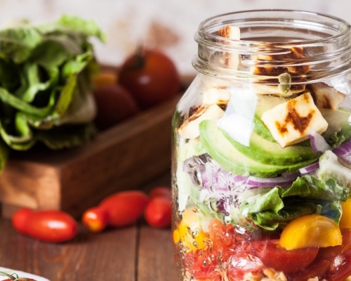 salade dans un pot masson