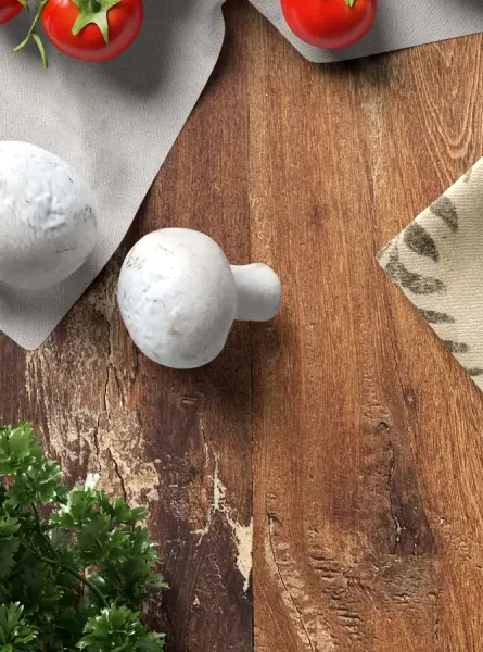 application koalapro fonction recherche de recette intelligente, sur un fond en bois avec décorations