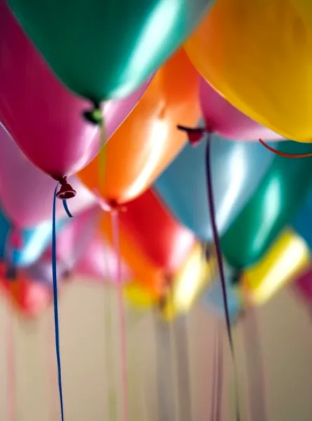 Ballons gonflés à l'hélium