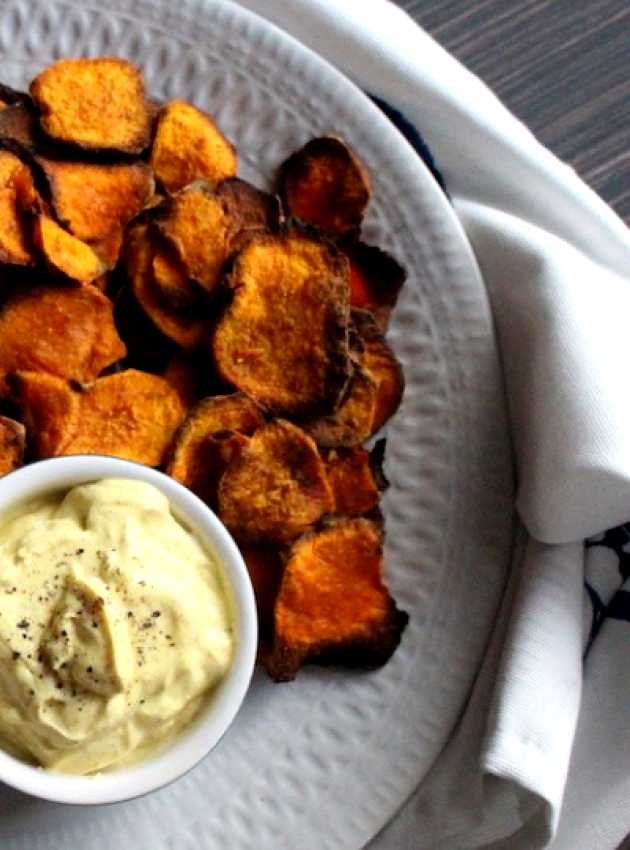 patates douces grillées avec sauce