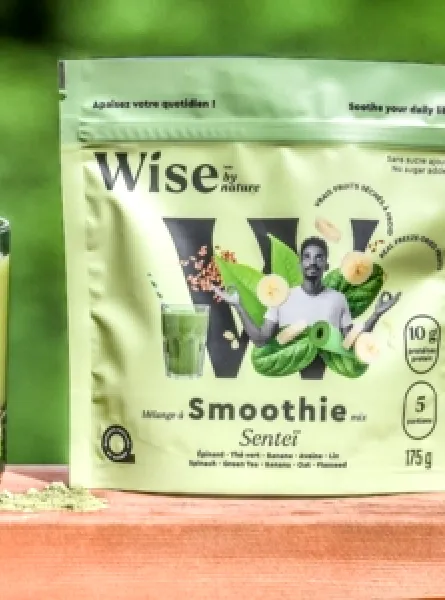 Green smoothie from Wise by Nature