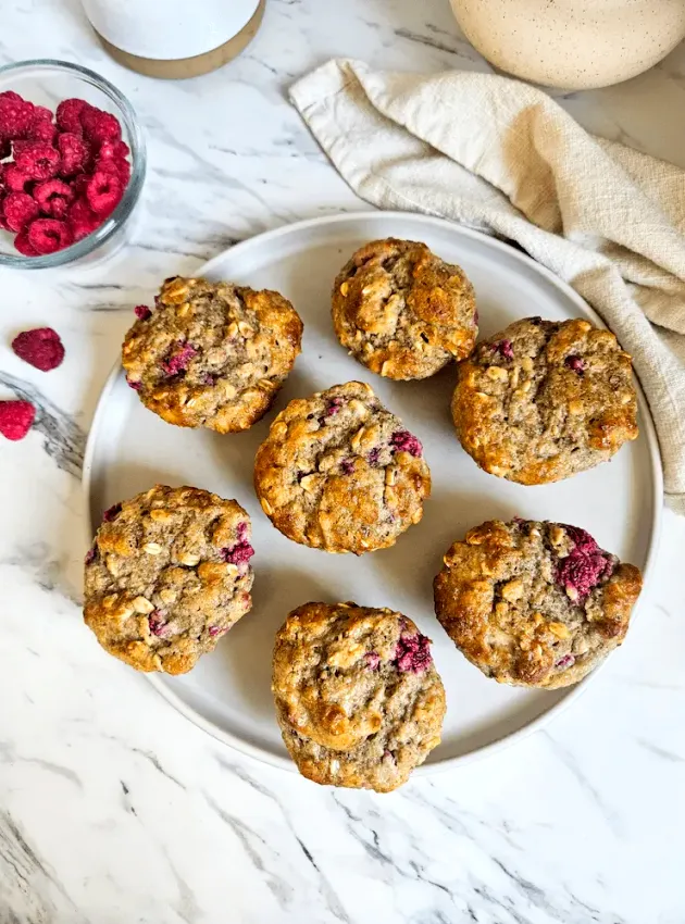 Muffin aux framboises, yogourt et érable ÉquipeNutrition Raspberry, Yogurt and Maple Muffins TeamNutrition