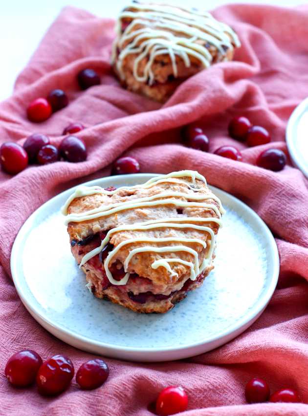 Scones aux canneberges et au vinaigre balsamique (à base de tofu!)