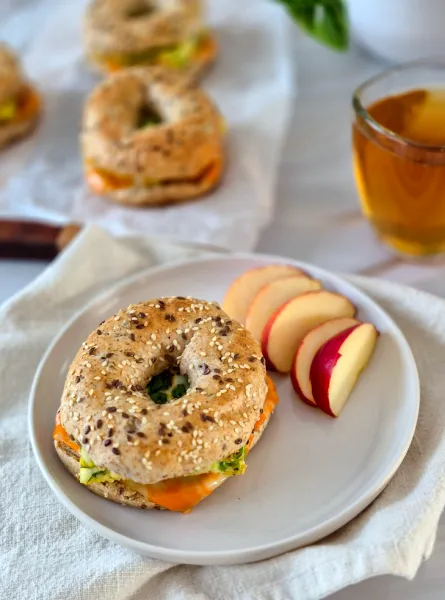 Bagel déjeuner ÉquipeNutrition Breakfast Bagel TeamNutrition