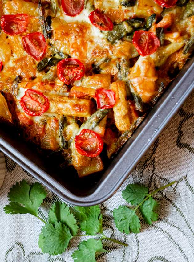 Casserole crémeuse de légumes au four