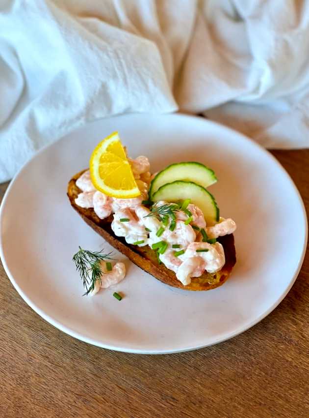 Nordic Shrimp Toast Crevettes nordiques ÉquipeNutrition Teamnutrition