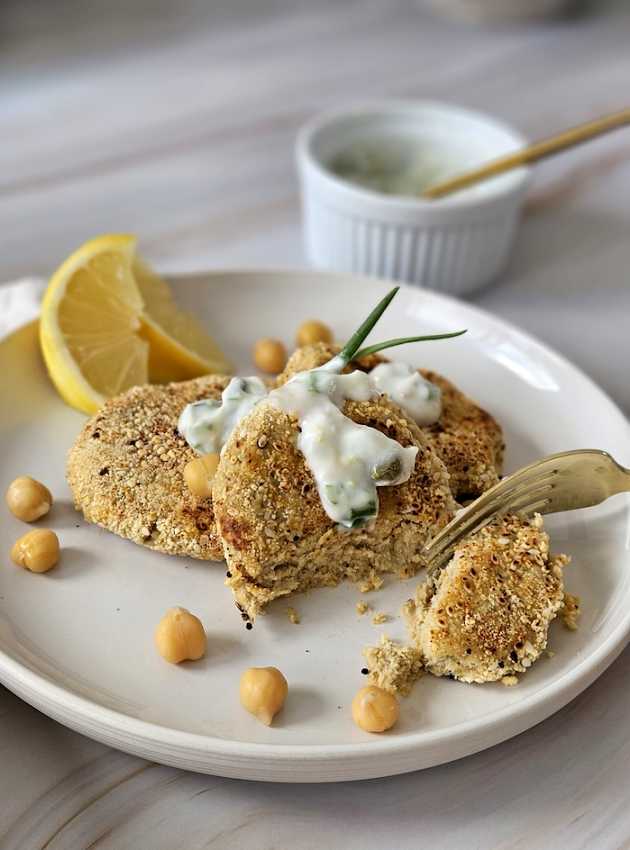 Croquettes de pois chiches et saumon Chickpea and Salmon Croquettes ÉquipeNutrition Teamnutrition