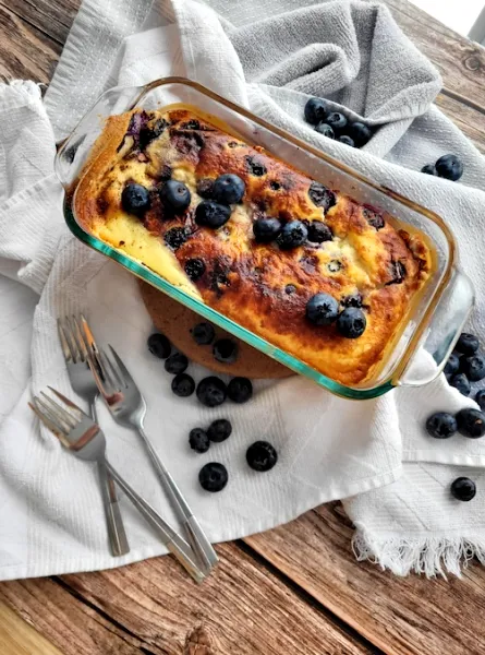 Gâteau au yogourt et bleuets à la friteuse à air (Air Fryer) Air Fryer Blueberry Yogurt Cake
