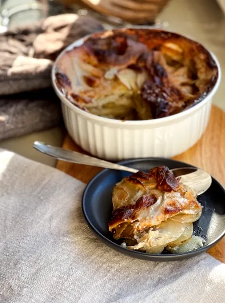 Low fat Gratin Dauphinois Gratin dauphinois faible en gras