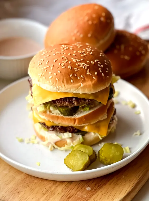 Big Mac Maison ÉquipeNutrition Homemade Big Mac TeamNutrition
