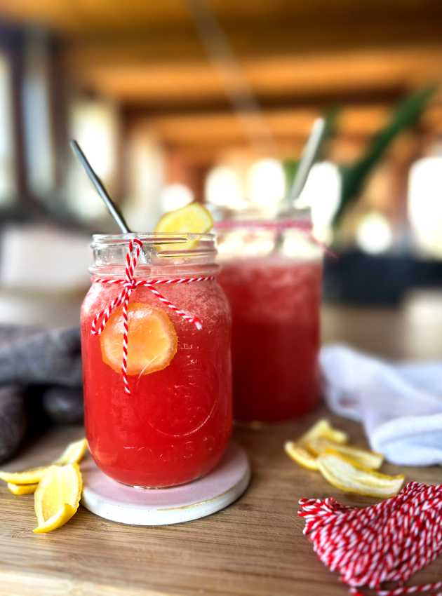 Limonade au melon d’eau sans sucre ajouté