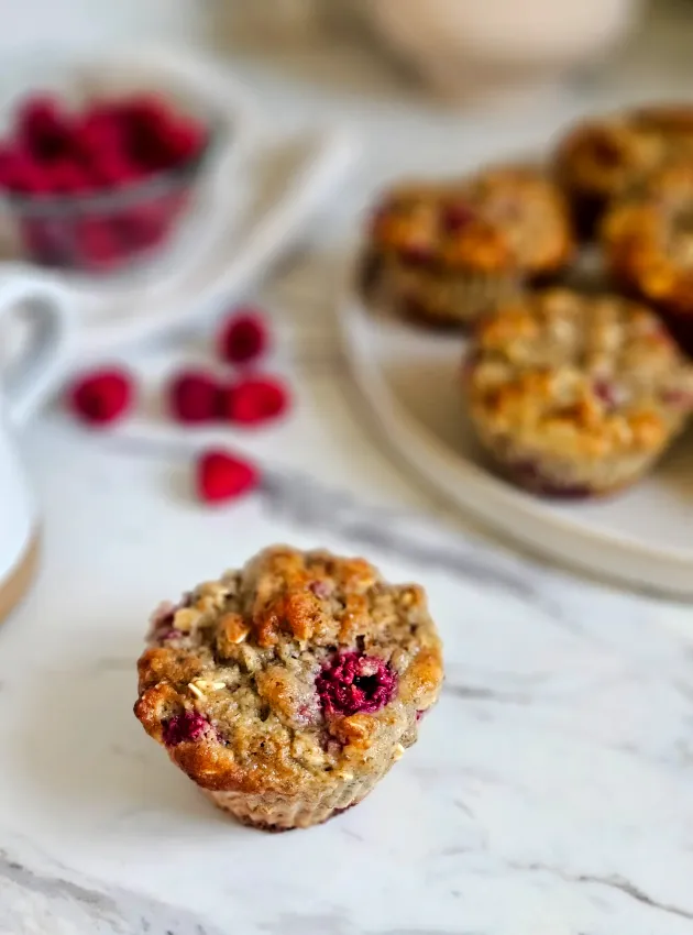 Muffin aux framboises, yogourt et érable ÉquipeNutrition Raspberry, Yogurt and Maple Muffins TeamNutrition