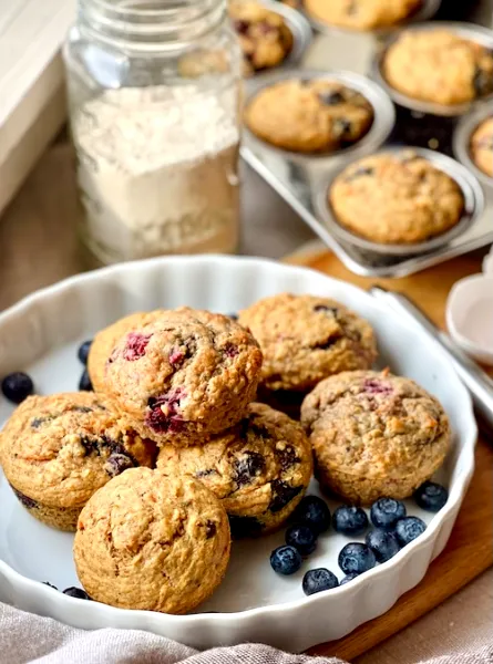 Banana Berry Breakfast Muffins
