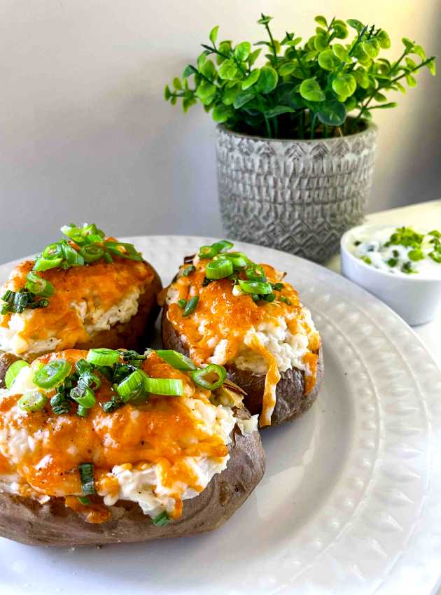 Pommes de terre farcies à la friteuse à air Air Fryer Stuffed Potatoes EquipeNutrition TeamNutrition