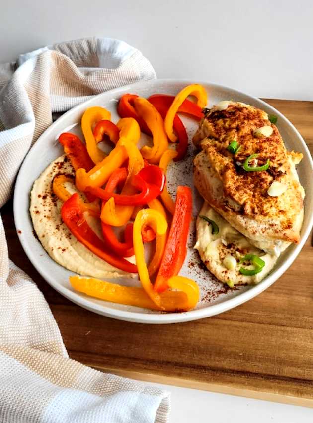 Poulet en croûte d'hummus Hummus-Crusted Chicken ÉquipeNutrition Teamnutrition