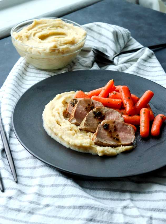 Purée de pommes de terre, navets et panais