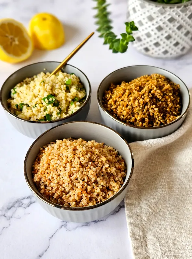 Quinoa 3 façons Quinoa 3 Ways
