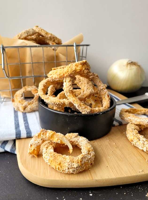 Rondelles d'oignon à la friteuse à air (Air Fryer)