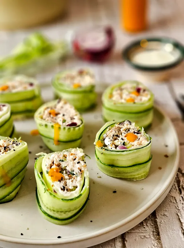 Rouleau de concombre au poulet ÉquipeNutrition Chicken Cucumber Roll TeamNutrition