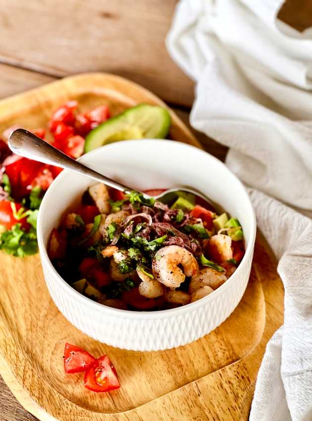 Easy shrimp salad Salade de crevettes facile ÉquipeNutrition Teamnutrition