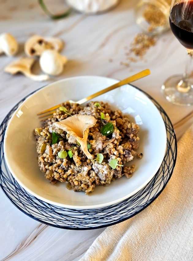 Sarrasin aux champignons Buckwheat with Mushrooms  